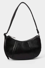 Women Black Shoulder Bag Elegant Large Daily Handbag Tote with Adjustable Strap Photograph-1